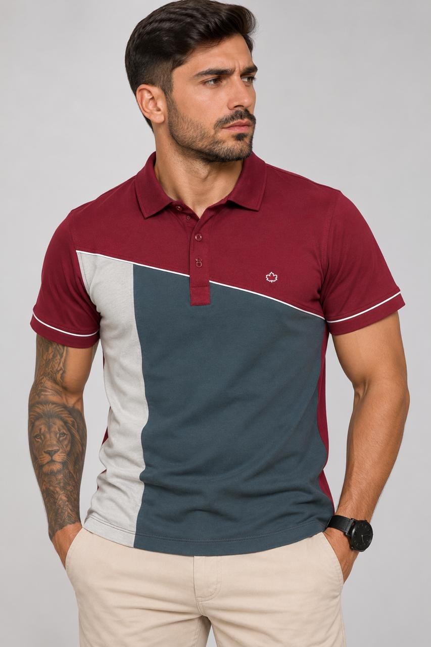 camisa gola polo mr2 /  vinho