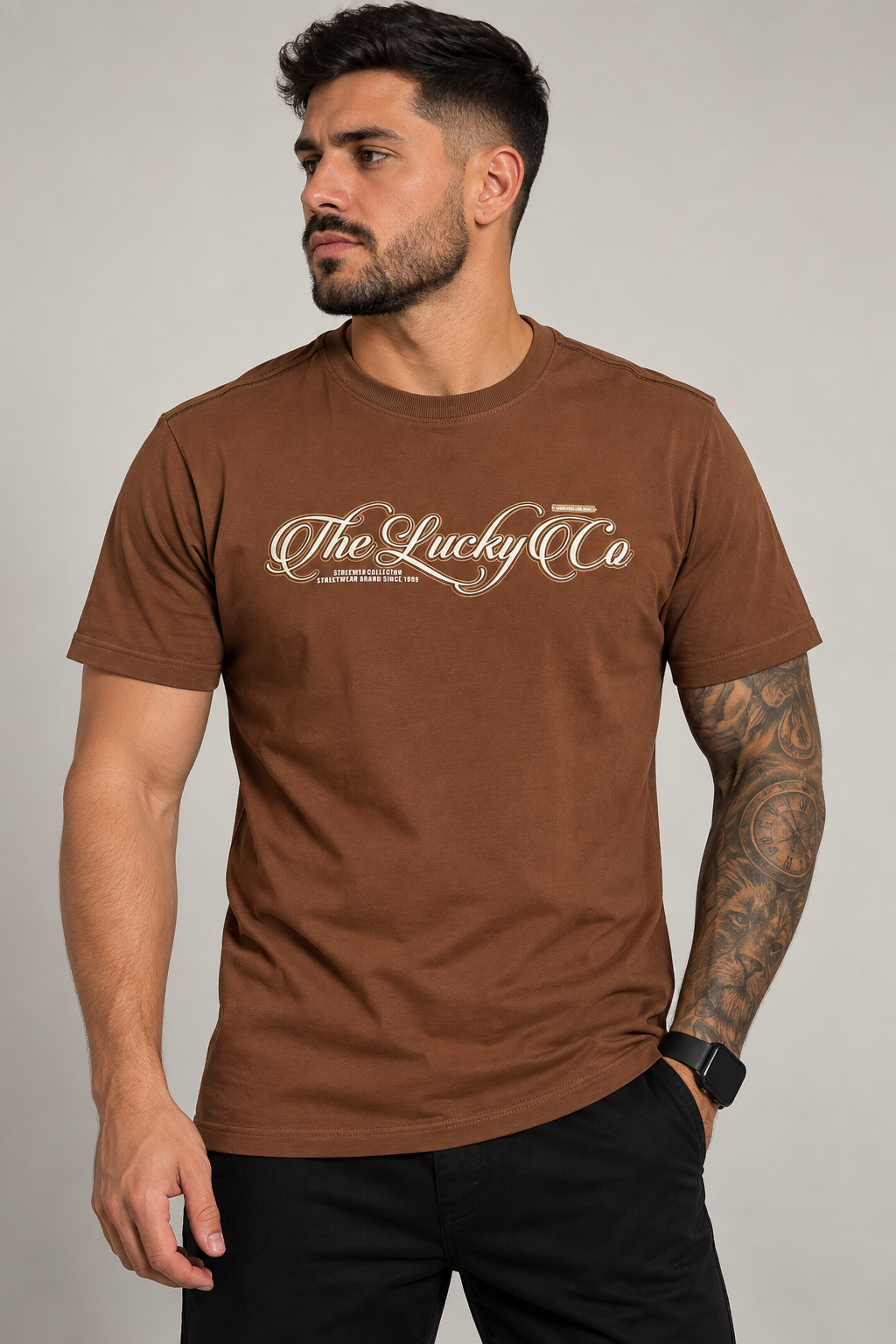 Camisa Lucky jeans marrom