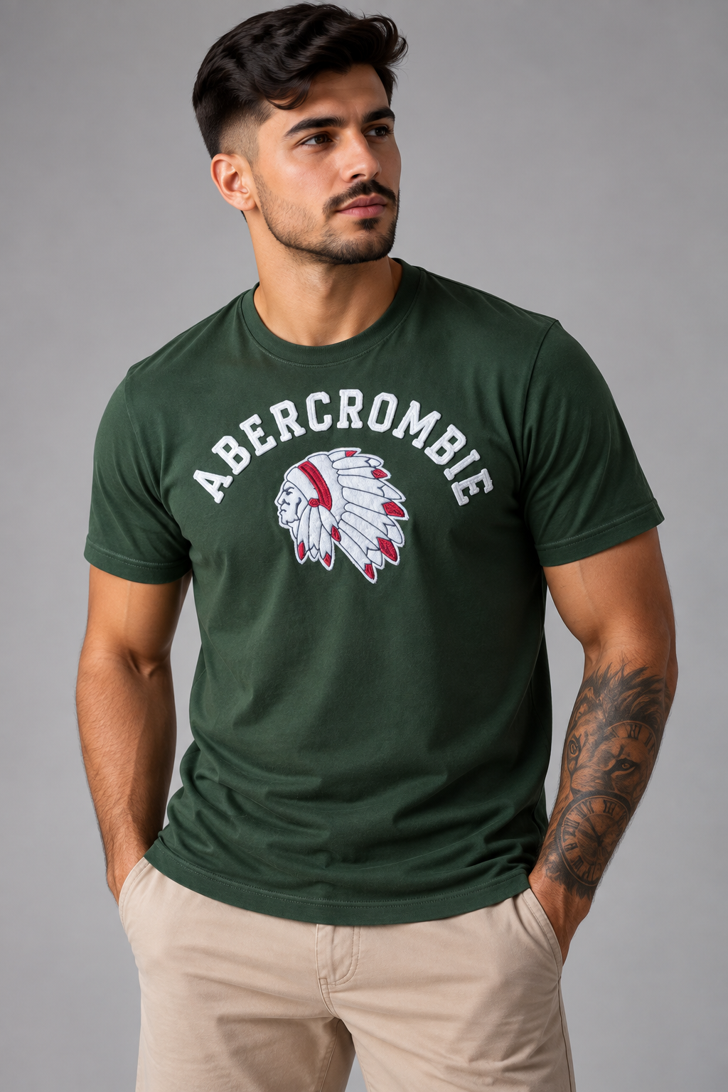 Camiseta Abercrombie / Verde